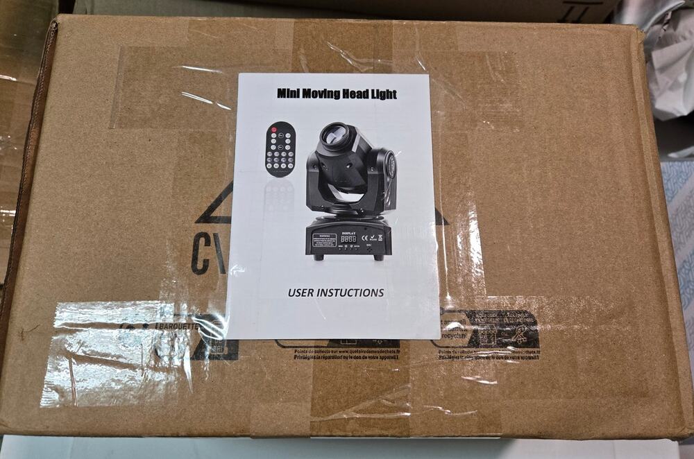 Mini 50W LED Moving Head Spot Light DMX DJ Stage Light Remote ZQ02101